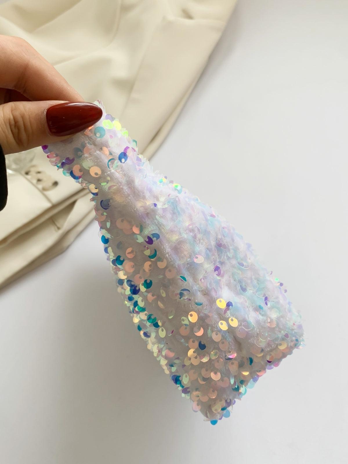 Sequin Clutch with Zipper - Trendy by Luna