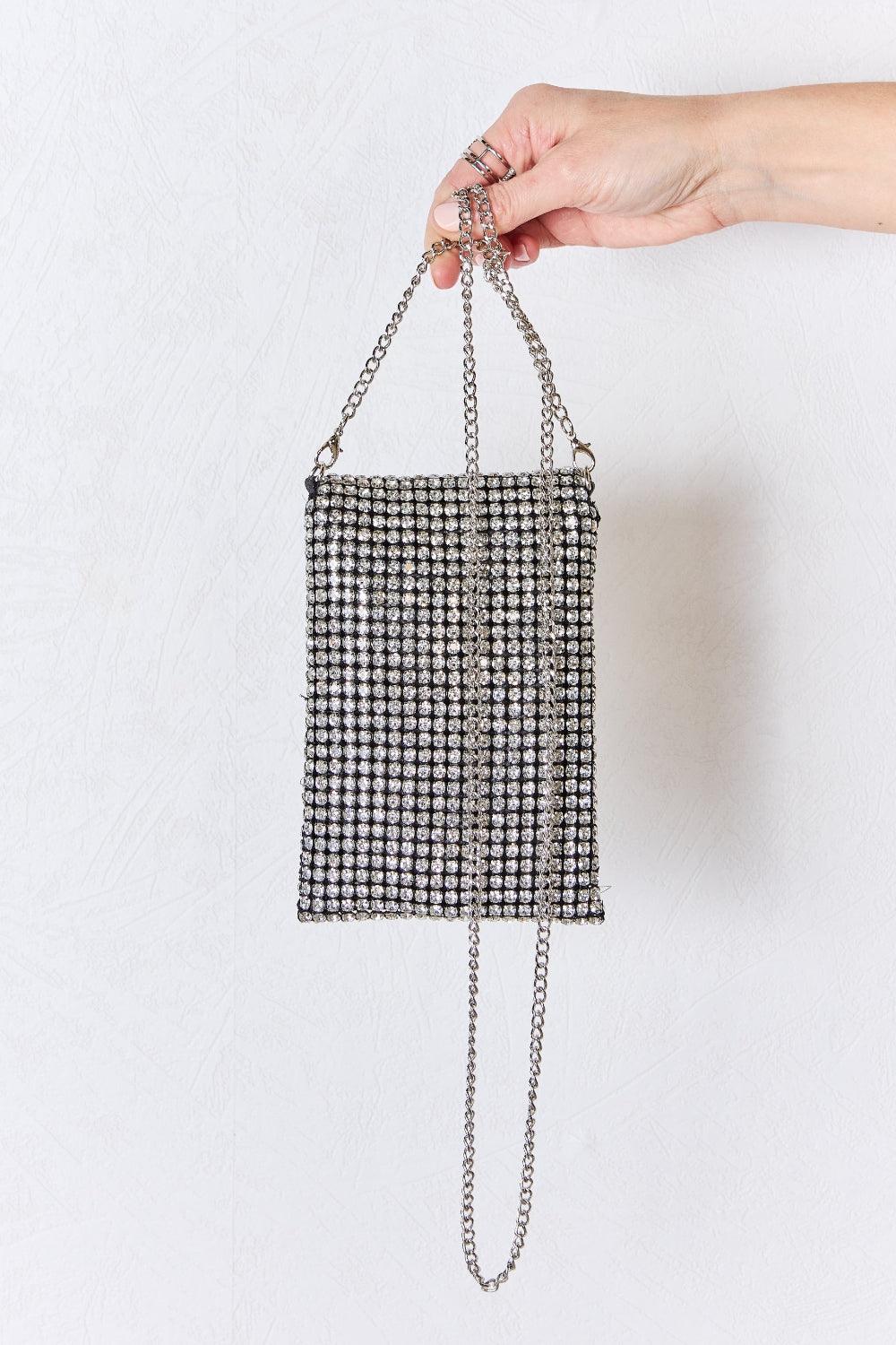 Forever Link Rhinestone Mini Crossbody Bag - Trendy by Luna