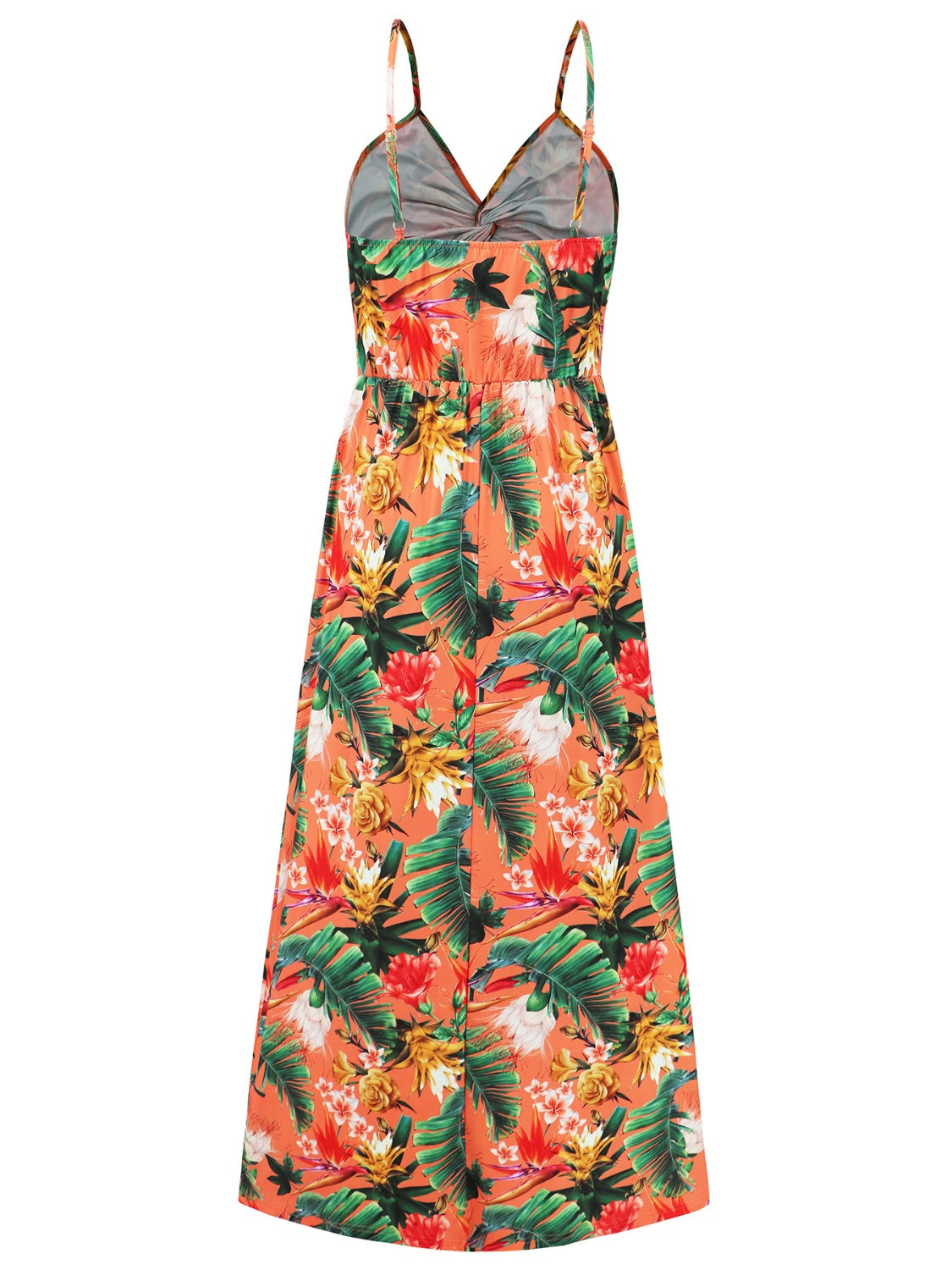 Twisted Printed V-Neck Cami Dress - Trendy by Luna