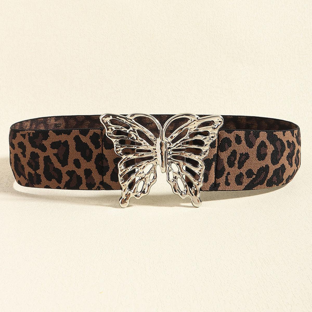 Butterfly Alloy Buckle Elastic Belt - Trendy by Luna