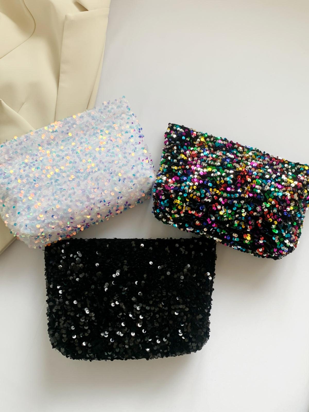 Sequin Clutch with Zipper - Trendy by Luna