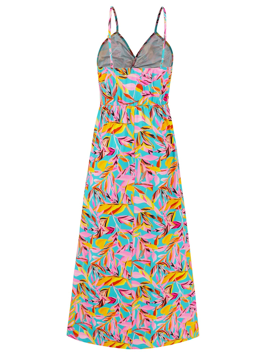 Twisted Printed V-Neck Cami Dress - Trendy by Luna