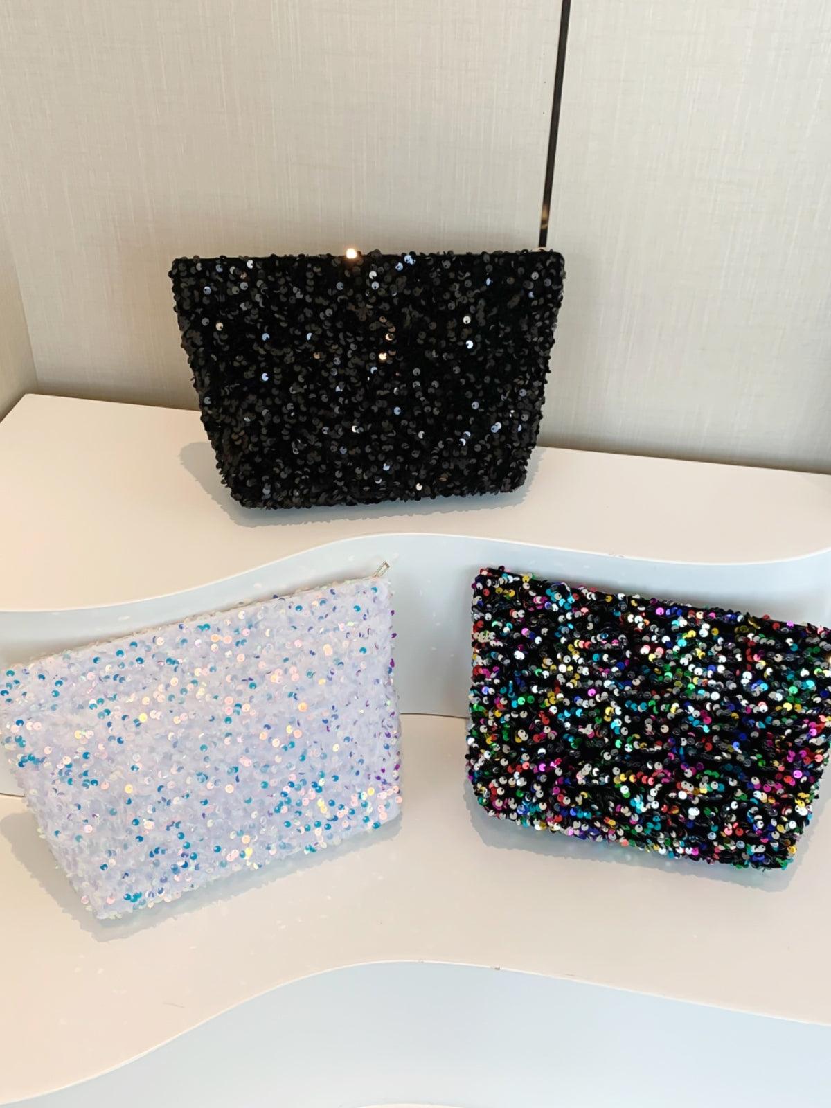 Sequin Clutch with Zipper - Trendy by Luna