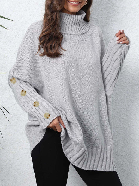 Trendy by Luna Turtleneck Long Sleeve Sweater - Trendy by Luna