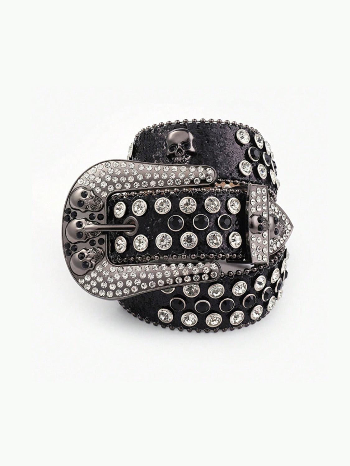 PU Leather Skull Belt - Trendy by Luna