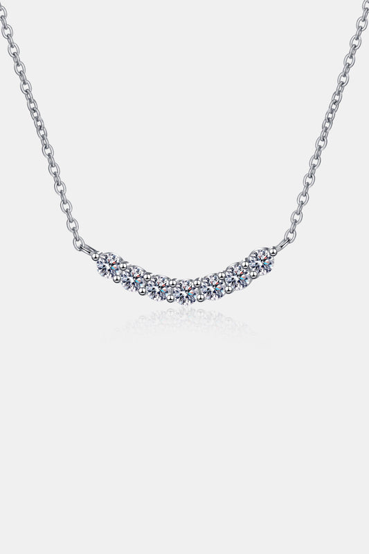 1.4 Carat Moissanite 925 Sterling Silver Necklace - Trendy by Luna