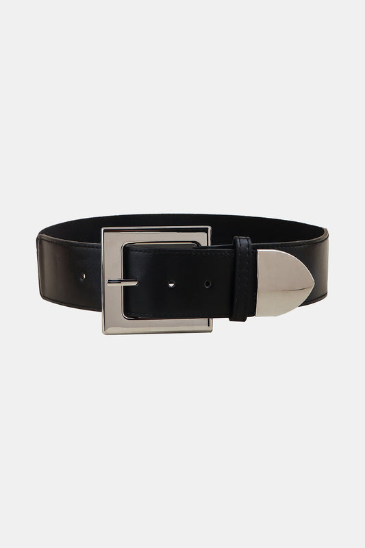 Zinc Alloy Buckle PU Leather Belt - Trendy by Luna