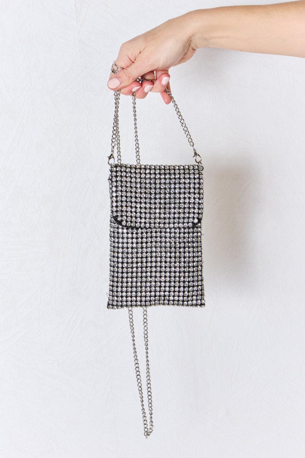 Forever Link Rhinestone Mini Crossbody Bag - Trendy by Luna