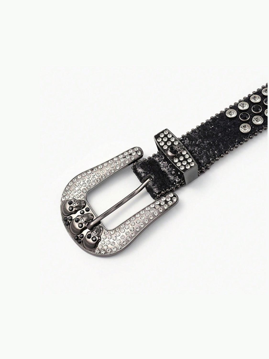 PU Leather Skull Belt - Trendy by Luna