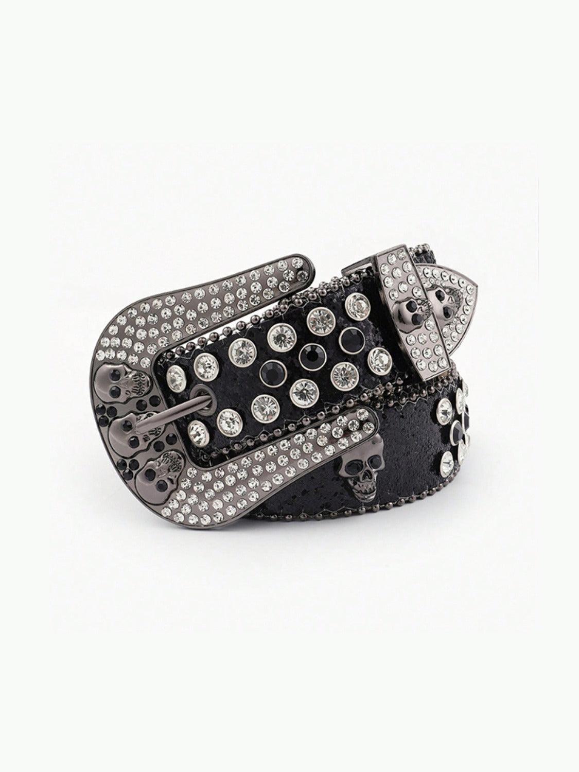 PU Leather Skull Belt - Trendy by Luna