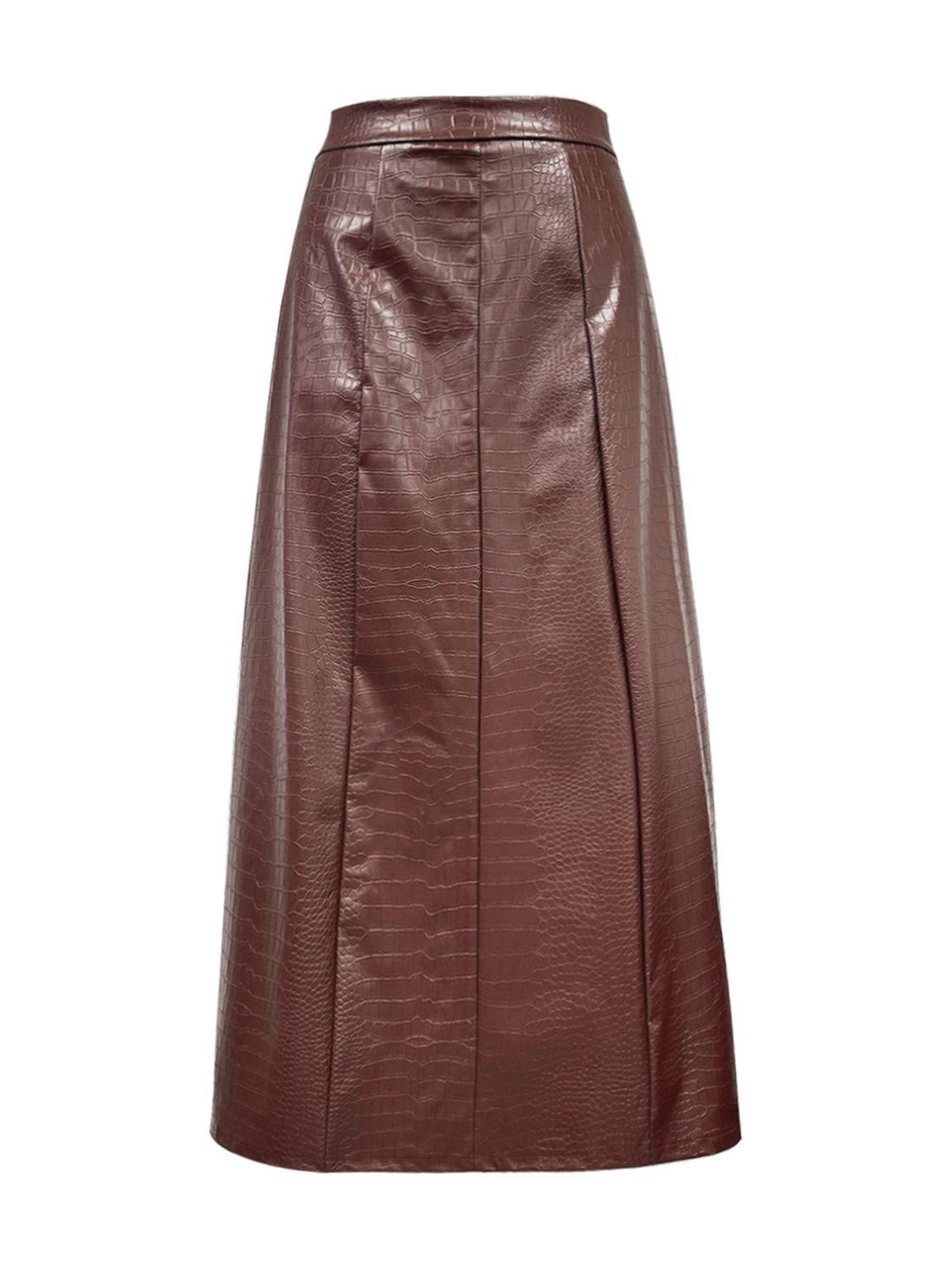 High Waist Midi Skirt - Trendy by Luna