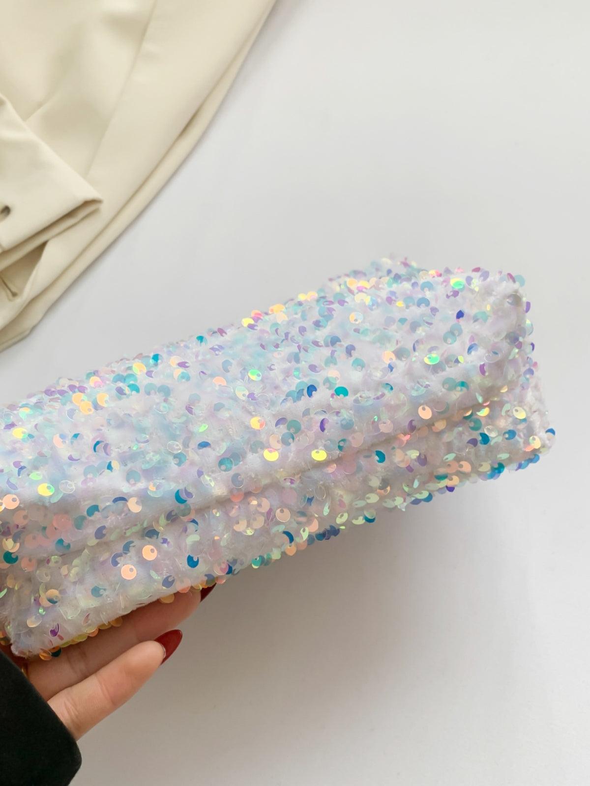 Sequin Clutch with Zipper - Trendy by Luna