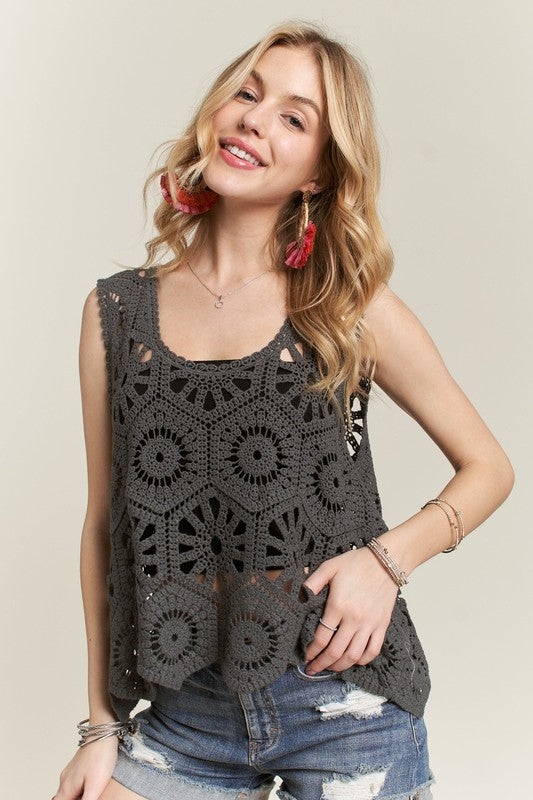 Crochet Wide Strap Tank