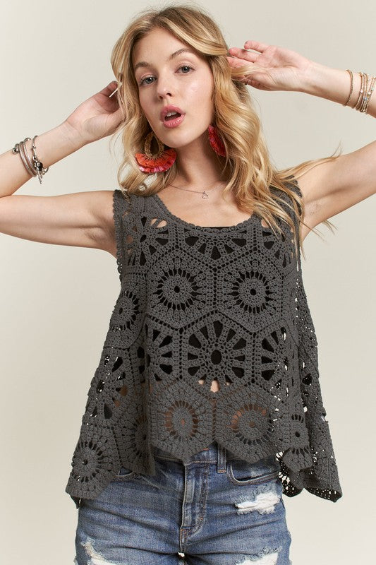 Crochet Wide Strap Tank