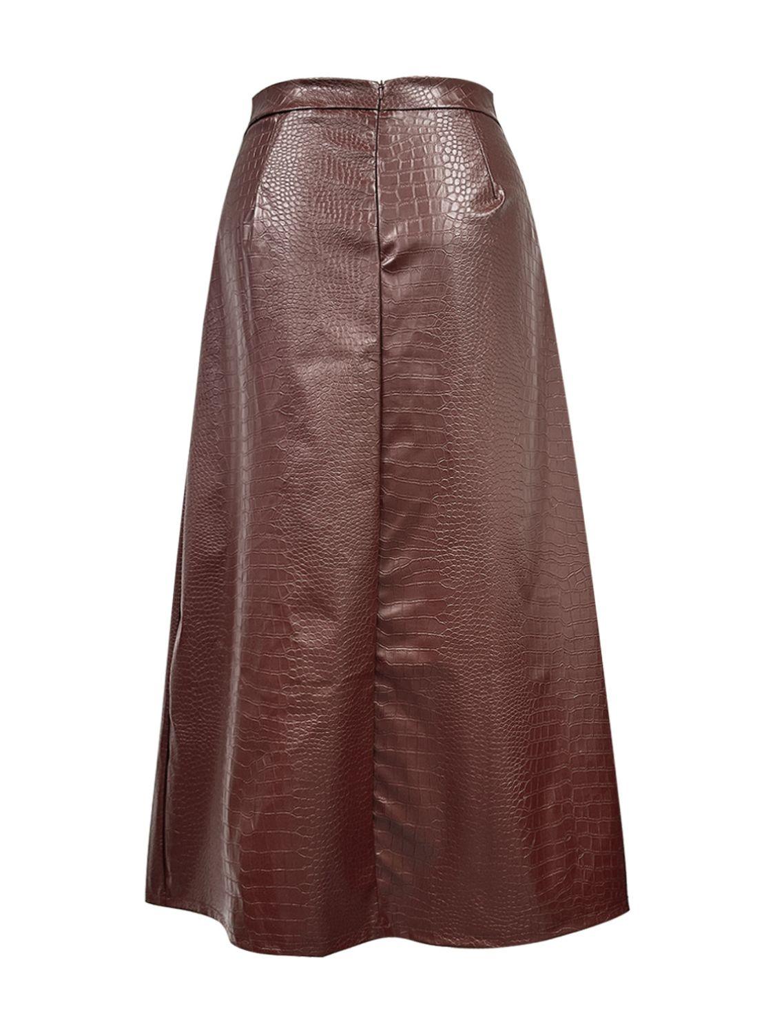 High Waist Midi Skirt - Trendy by Luna