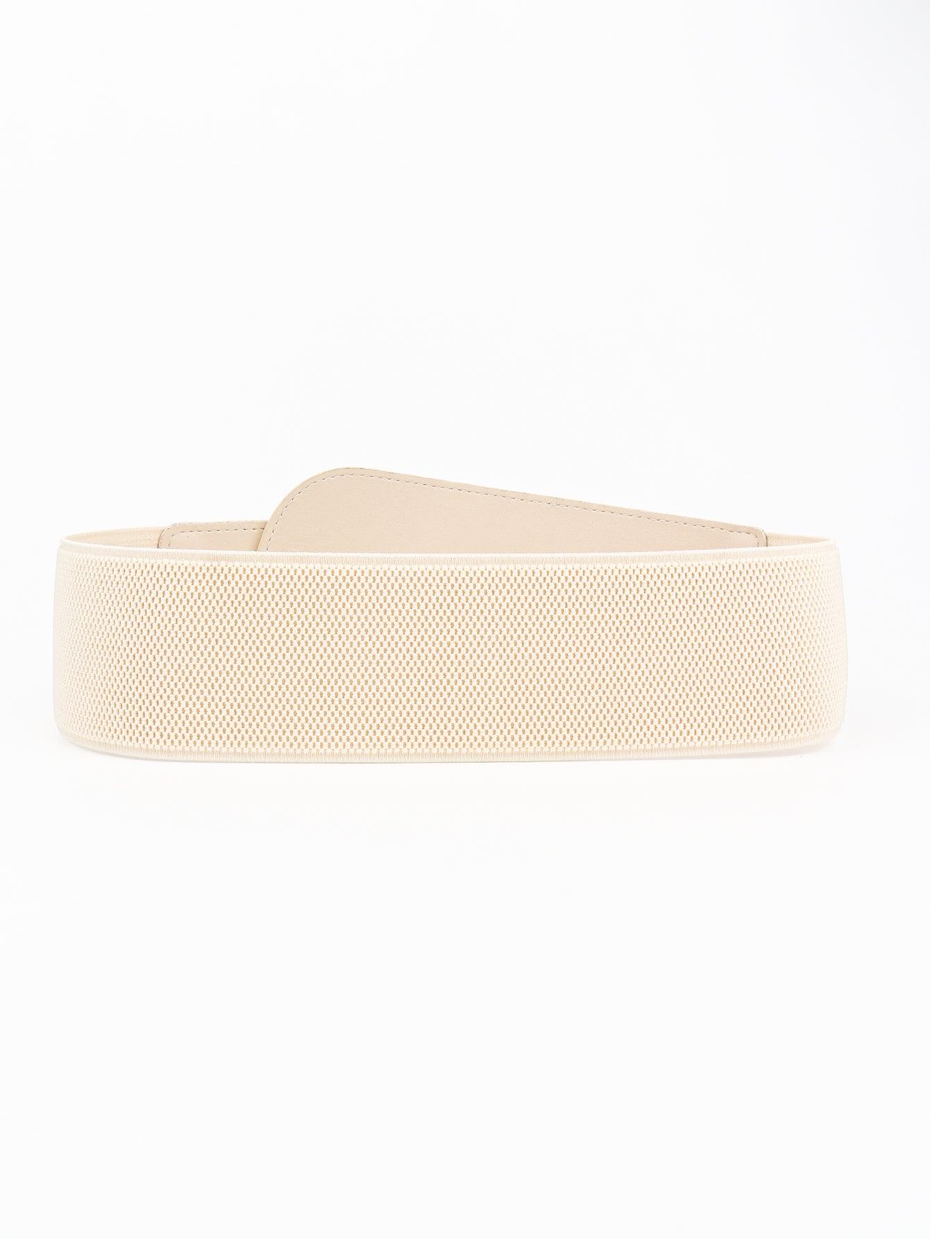 PU Elastic Wide Belt with Alloy Buckle - Trendy by Luna