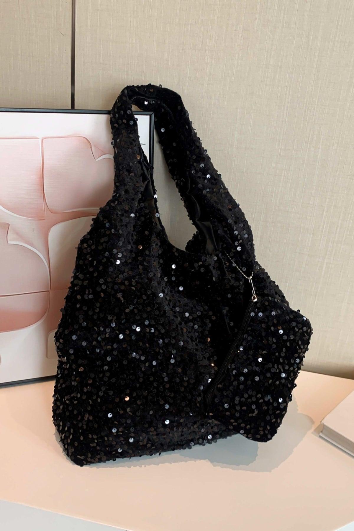 Sequin Polyester Handbag - Trendy by Luna