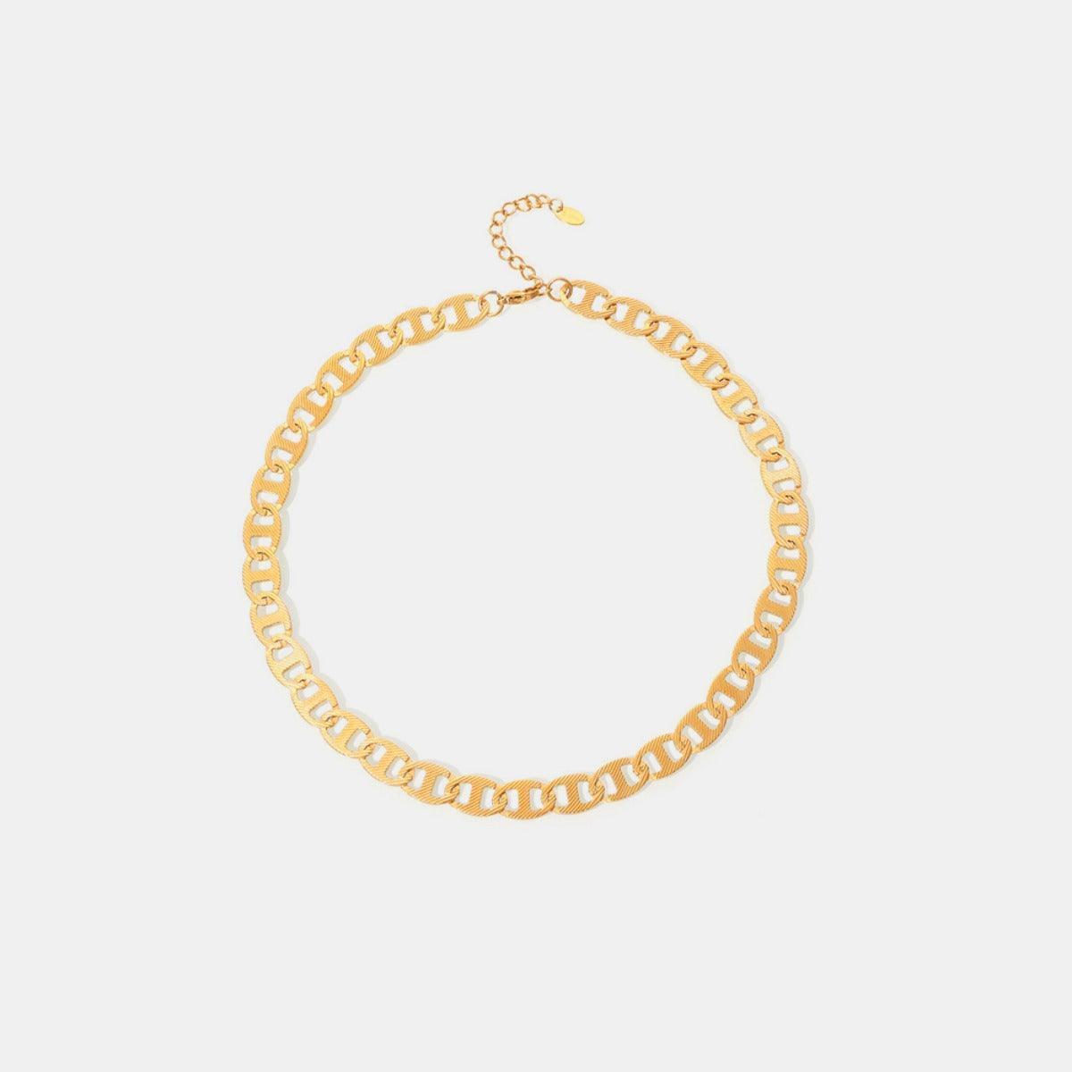 18K Gold-Plated Stainless Steel Chain Necklace - Trendy by Luna