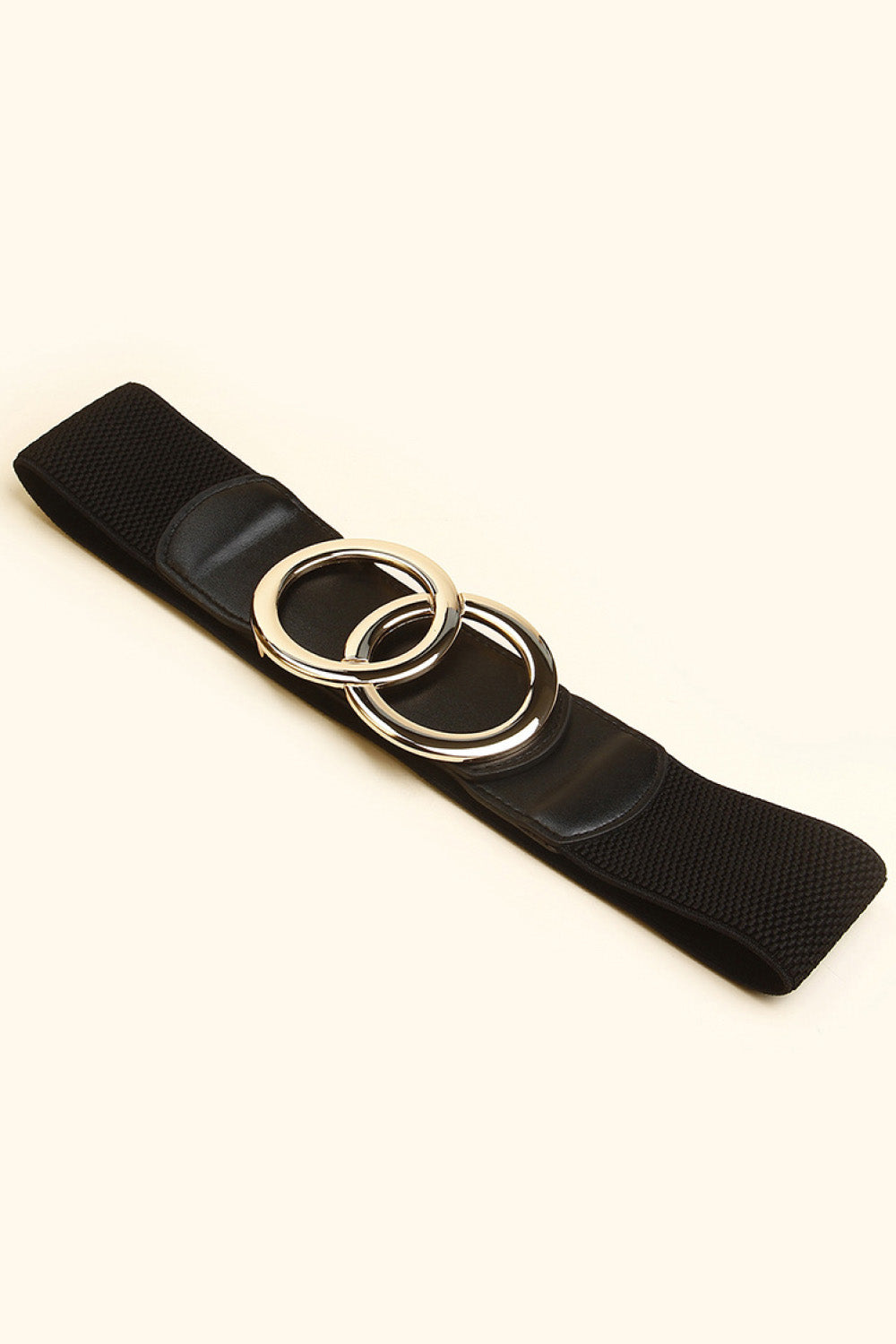 Zinc Alloy Buckle Elastic PU Belt - Trendy by Luna