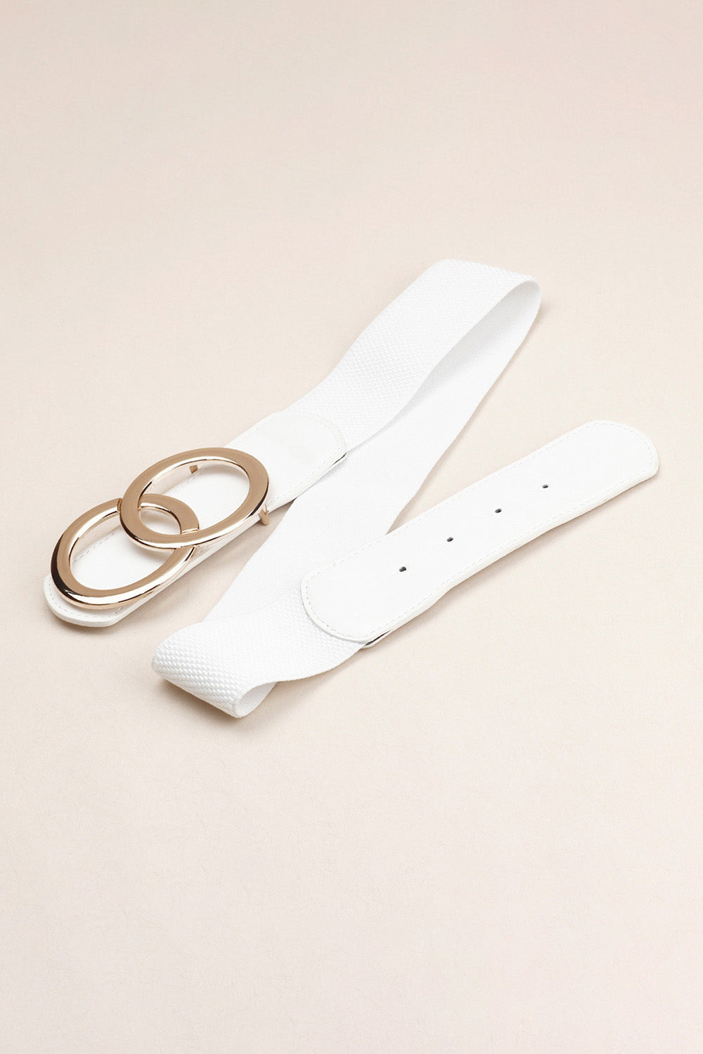 Zinc Alloy Buckle Elastic PU Belt - Trendy by Luna